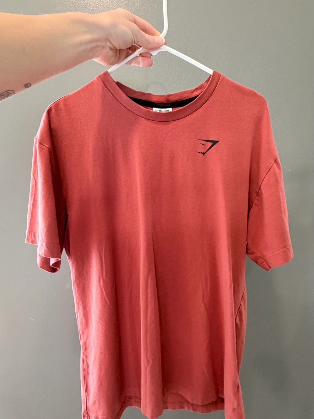 Gymshark Men's Crew Tee in Rust Red